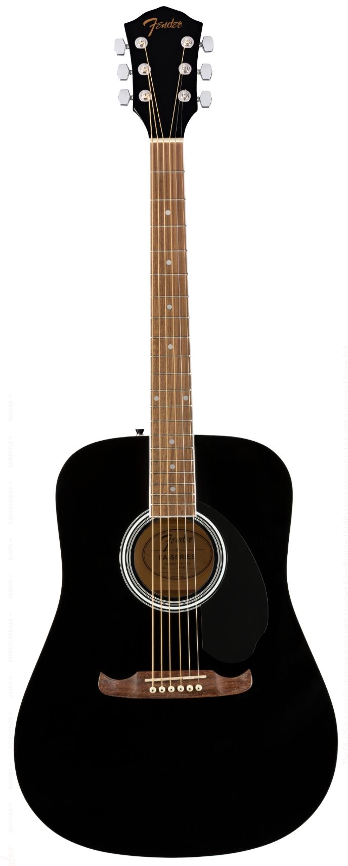 Fender Fa125 Dreadnought Black Chitarra Acustica