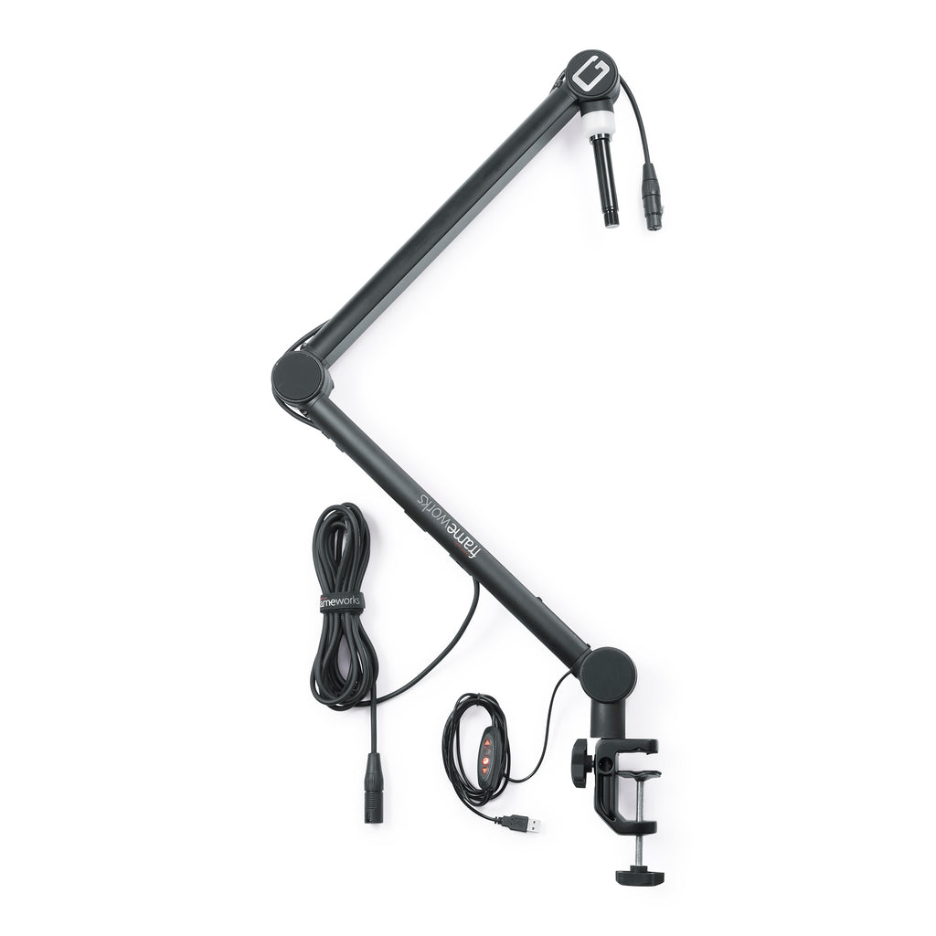 Gator Braccio Desk per Microfono con Indicatore Luminoso