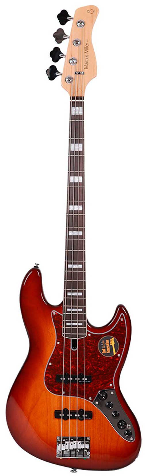 Marcus miller V7 alder-4 fretless (2nd gen) ts tobacco sunburst