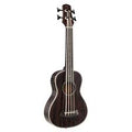 Vintage Ukulele Basso EB4 Fretless Elettrificato Mogano Stain Black