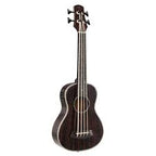 Vintage Ukulele Basso EB4 Fretless Elettrificato Mogano Stain Black