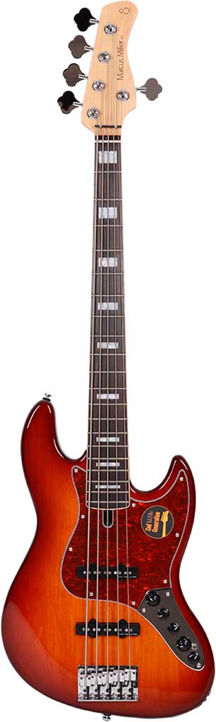Marcus miller V7 alder-5 (2nd gen) ts tobacco sunburst