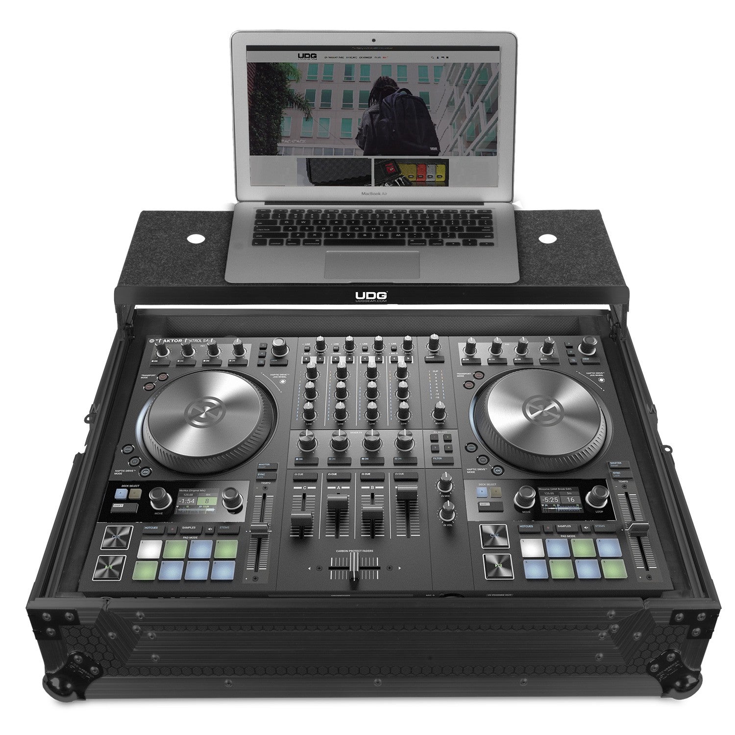 Udg gear U91064bl - fc ni traktor kontrol s4 mk3 black plus (laptop shelf)
