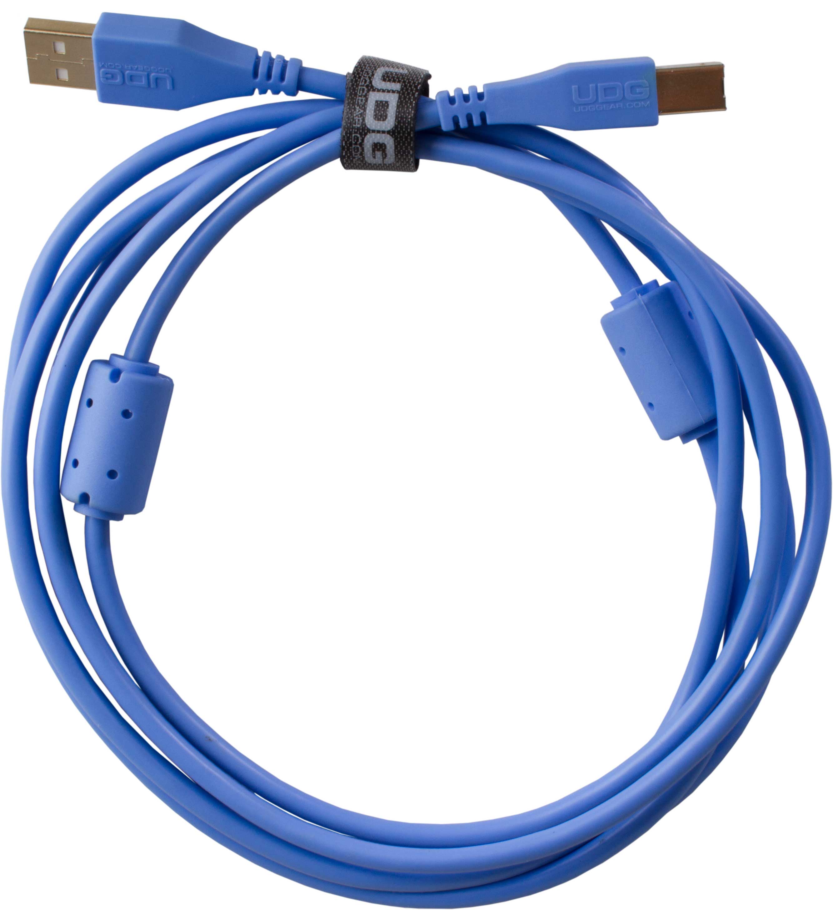 Udg gear U95001lb - ultimate audio cable usb 2.0 a-b blue straight 1m