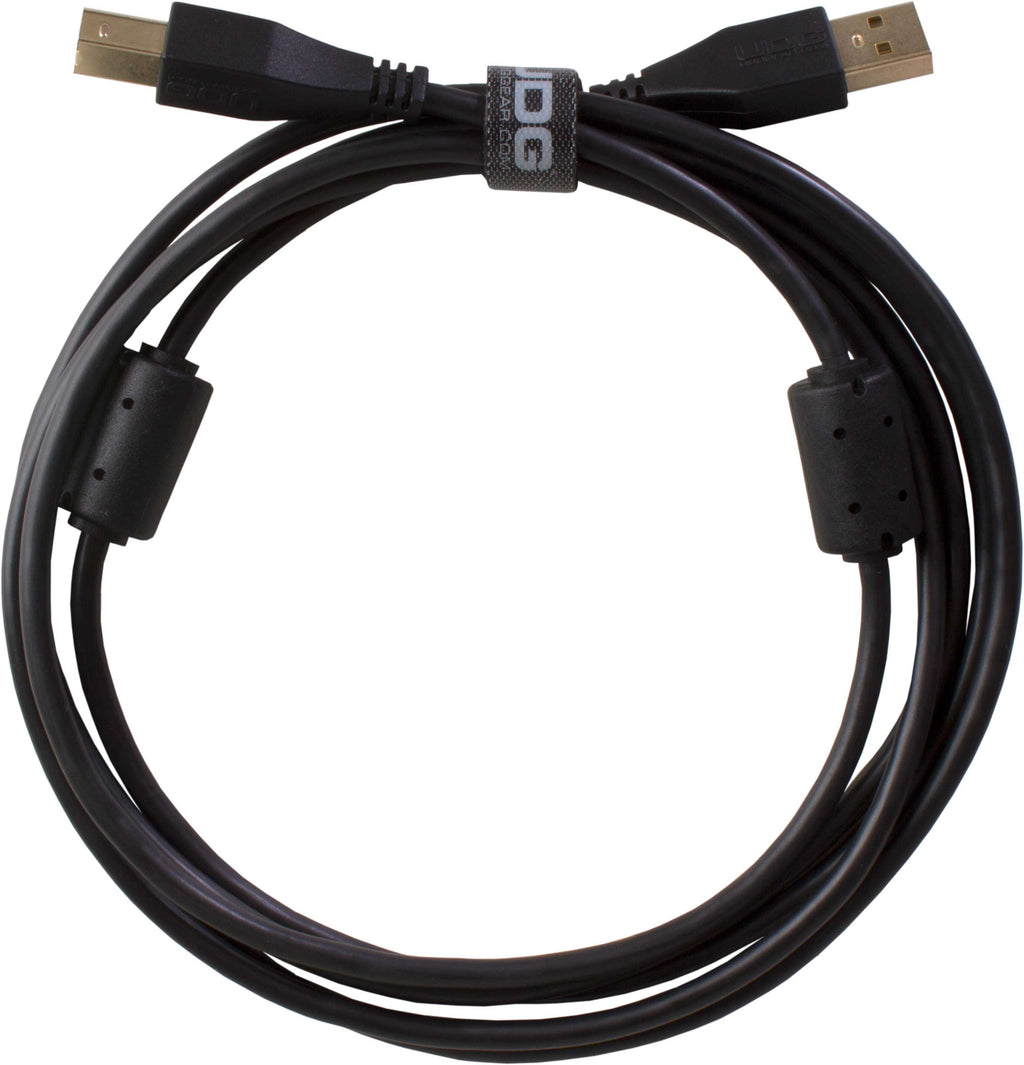 Udg gear U95002bl - ultimate audio cable usb 2.0 a-b black straight 2m