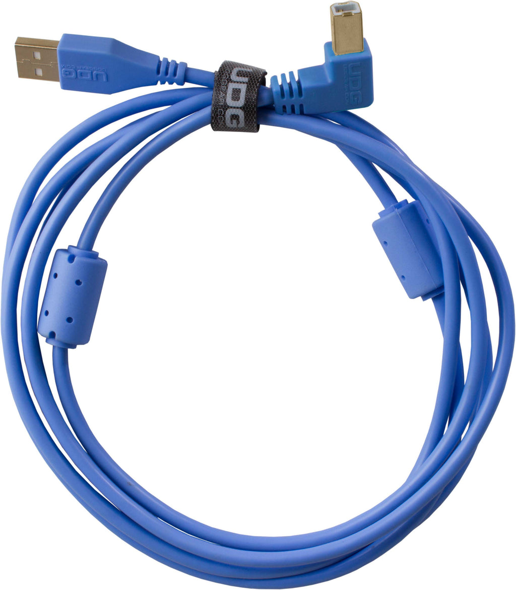 Udg gear U95005lb - ultimate audio cable usb 2.0 a-b blue angled 2m