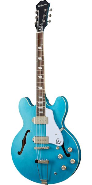 Epiphone Casino Worn Blue Denim Chitarra Semiacustica