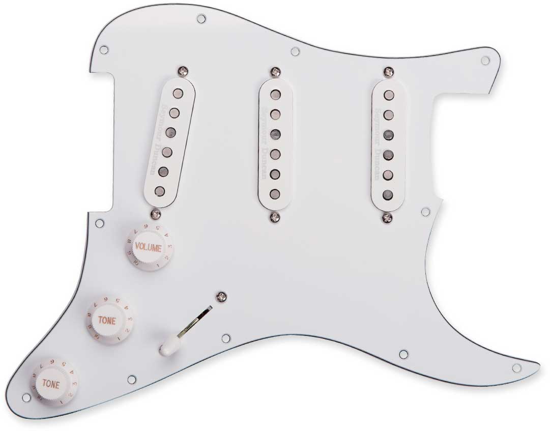 Seymour duncan Pickguard assy ca 50s set wht