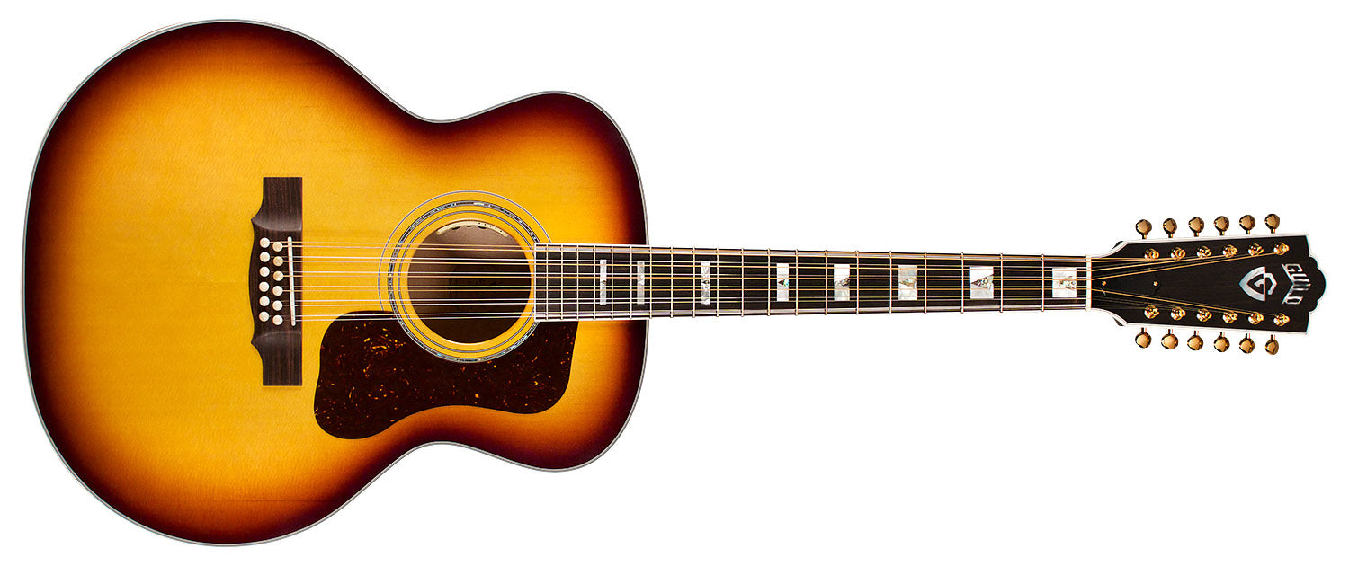 Guild italia F-512e maple atb antique burst nitro