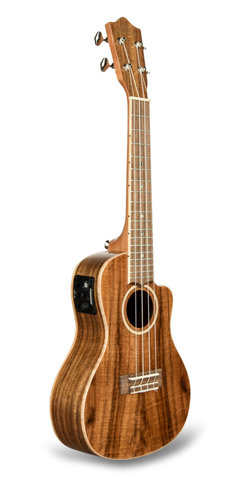 Lanikai it Acst-cec ukulele concerto con top in acacia e preamp