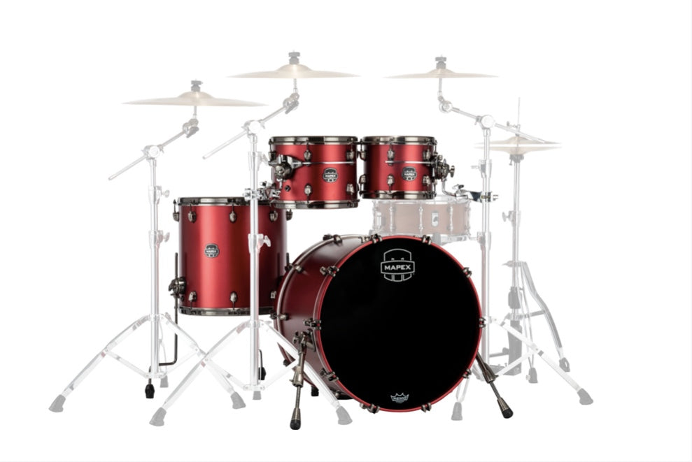 Mapex it Se529xmbpa saturn evolution maple rock 4 pezzi tuscan red