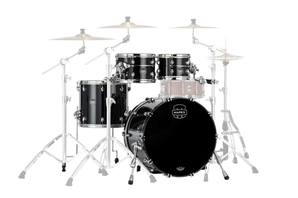 Mapex it Se529xmpb saturn evolution maple rock 4 pezzi piano black