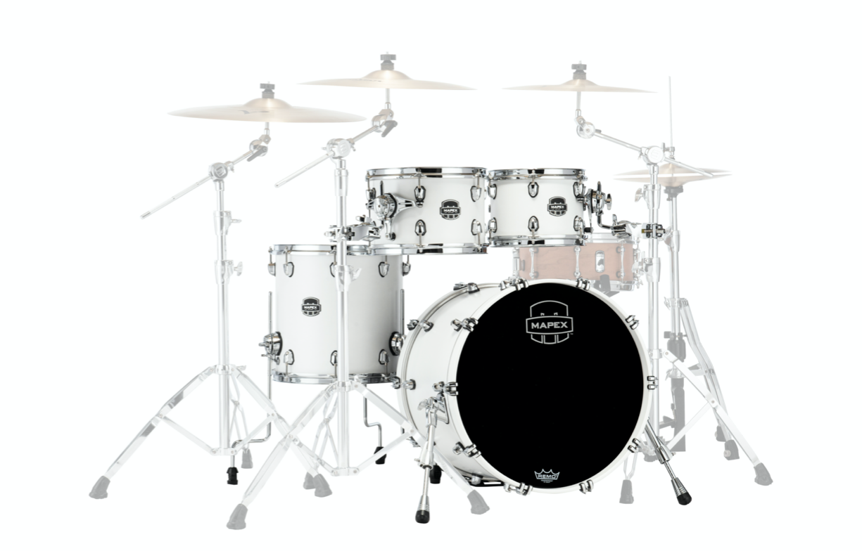 Mapex it Sr504xrm saturn new fusion 4 pezzi satin white