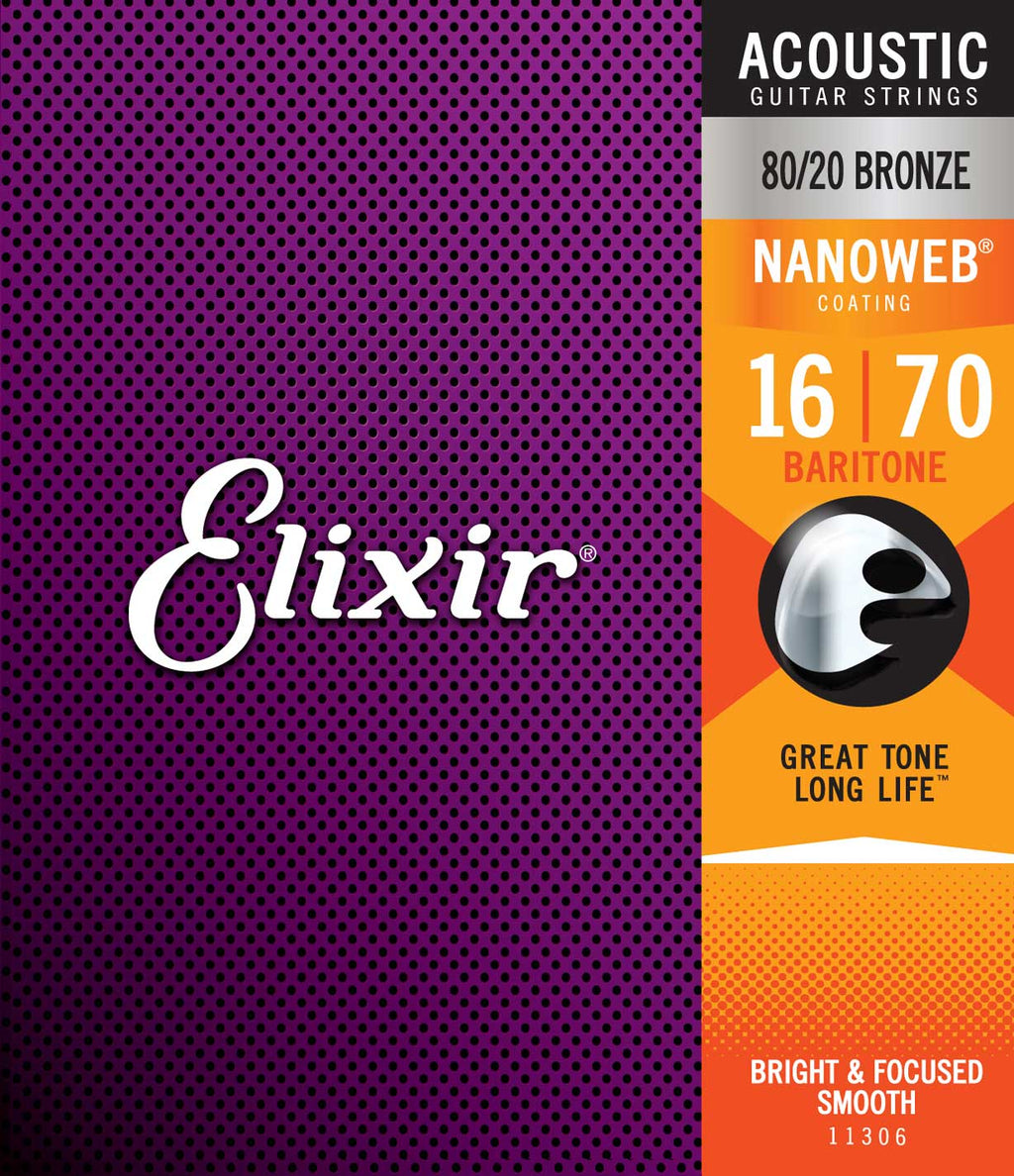 Elixir 11306 acoustic 80/20 bronze nanoweb