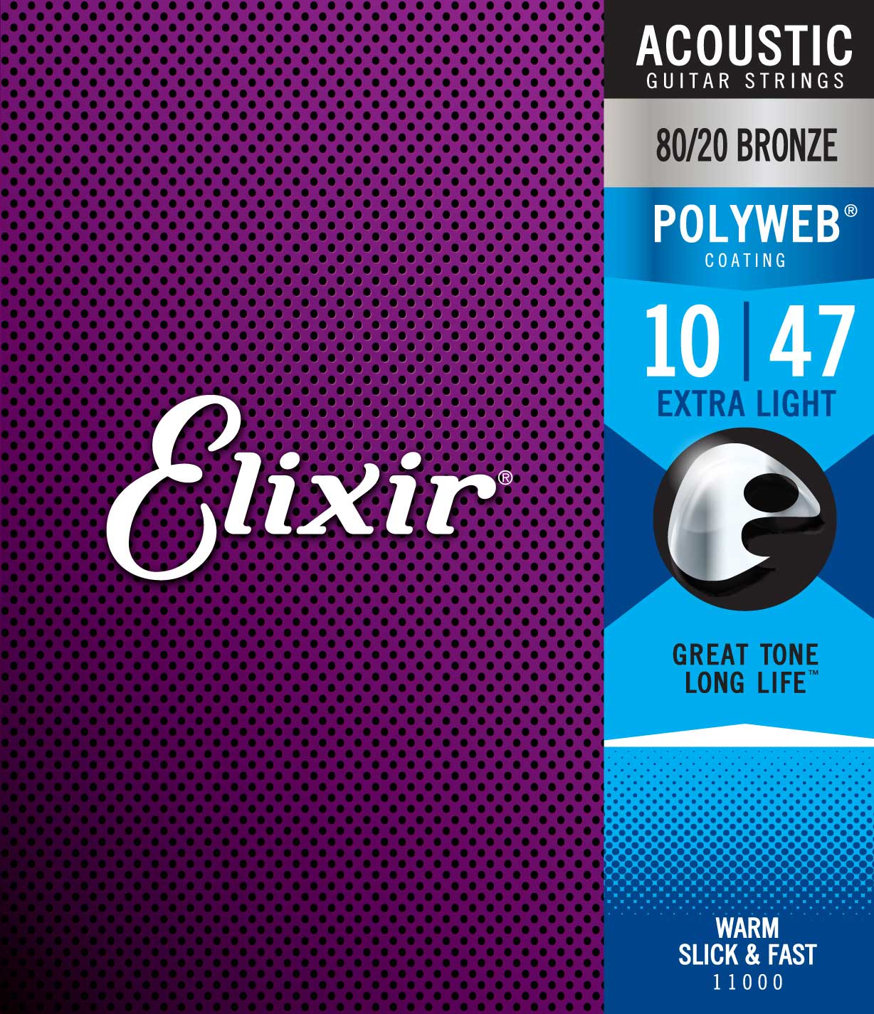 Elixir 11000 acoustic 80/20 bronze polyweb