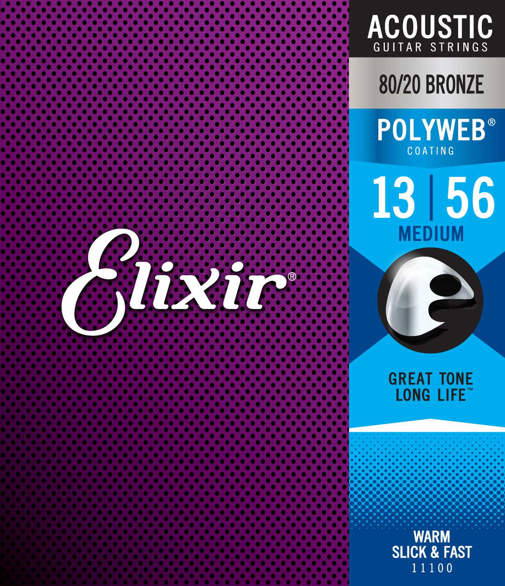 Elixir 11100 acoustic 80/20 bronze polyweb