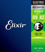 Elixir 19002 electric nickel plated steel optiweb