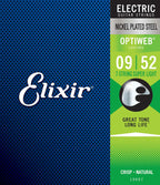 Elixir 19007 electric nickel plated steel optiweb