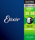 Elixir 19074 electric nickel plated steel optiweb