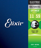 Elixir 19106 electric nickel plated steel optiweb