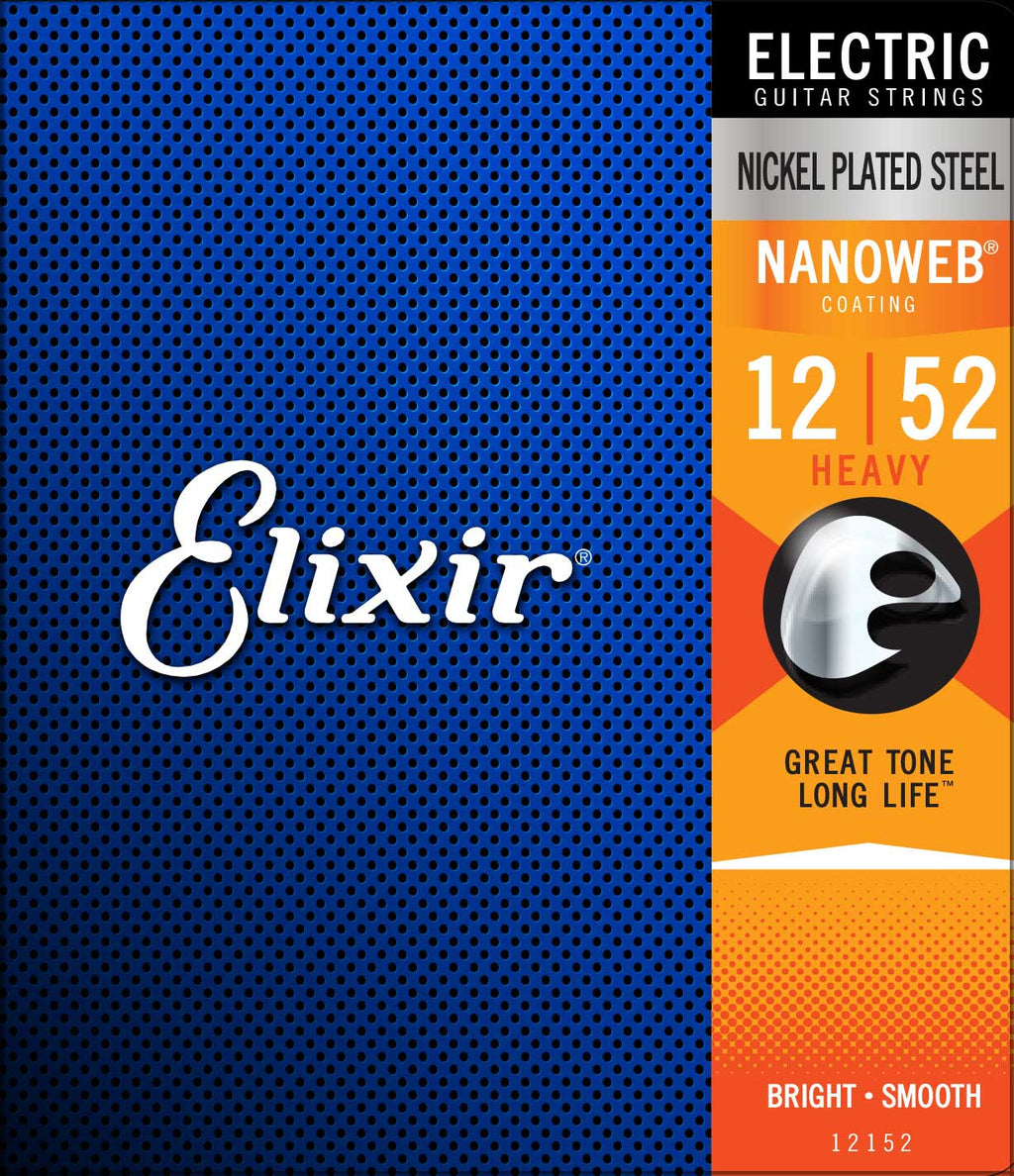 Elixir 12152 electric nickel plated steel nanoweb