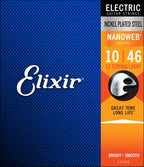 Elixir 12450 electric nickel plated steel nanoweb