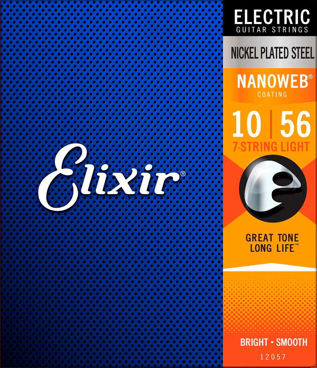 Elixir 12057 electric nickel plated steel nanoweb