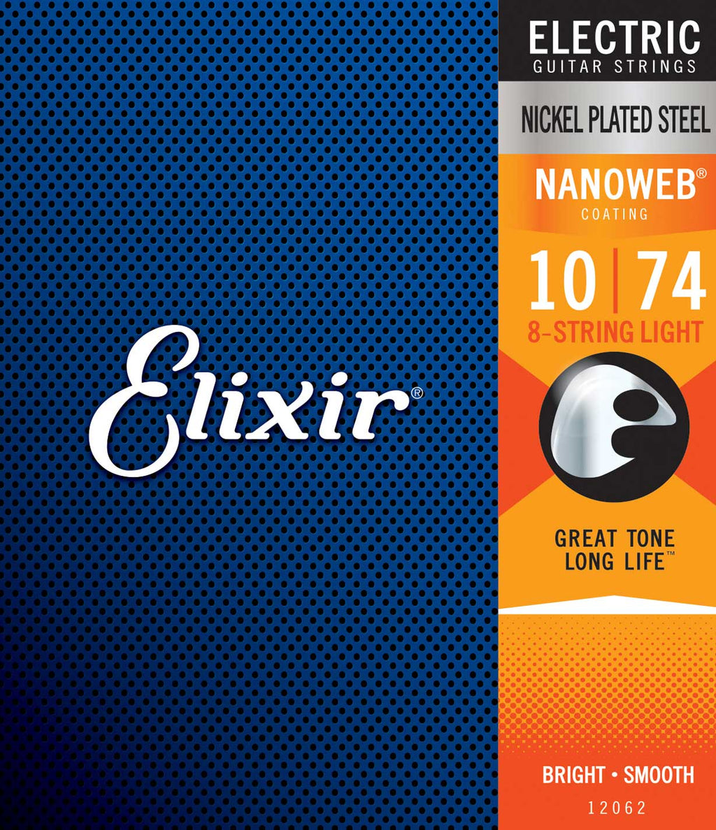 Elixir 12062 electric nickel plated steel nanoweb