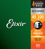 Elixir 14502 acoustic bass 80/20 bronze nanoweb