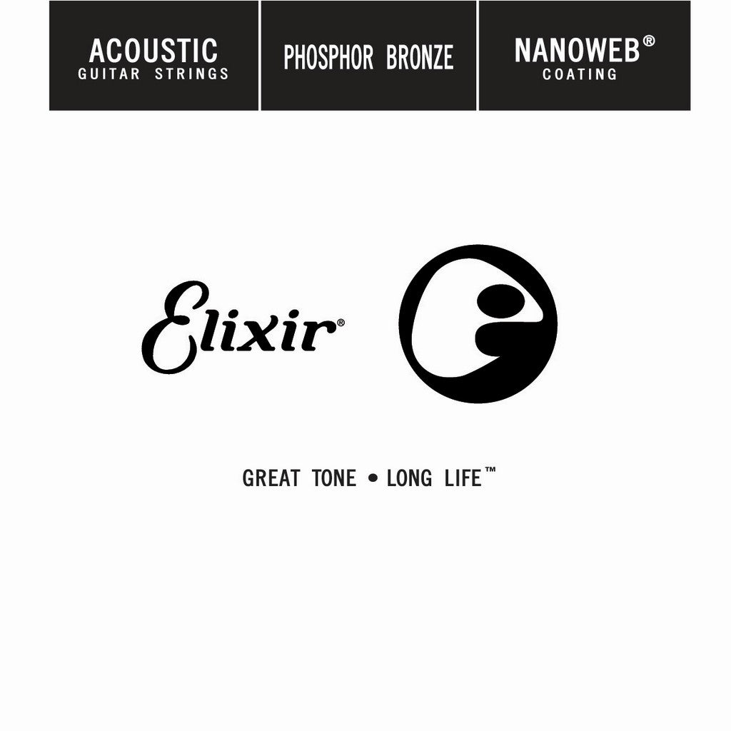 Elixir 14152 acoustic phosphor bronze nanoweb single