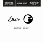 Elixir 14153 acoustic phosphor bronze nanoweb single