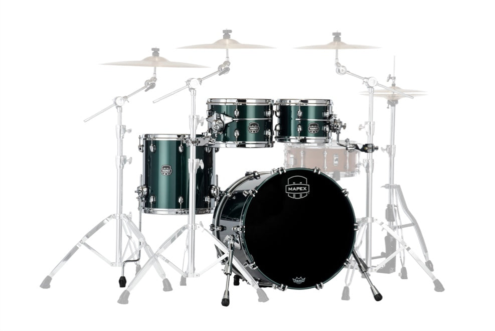 Mapex it Se504xmpq saturn evolution maple fusion 4 pezzi brunswick green