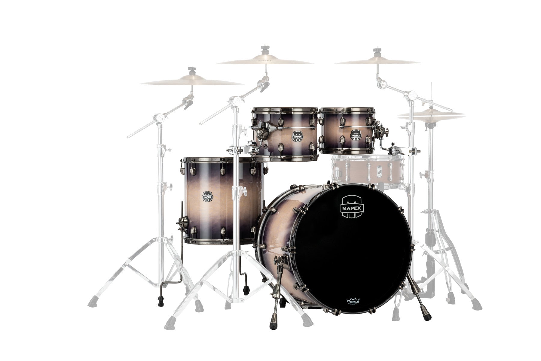 Mapex it Se529xbbpz saturn evolution birch rock 4 pezzi exotic violet burst