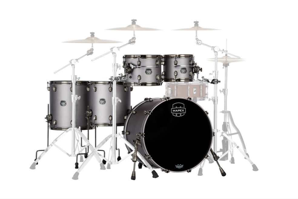 Mapex it Se628xbbpg saturn evolution birch workhorse 5 pezzi gun metal grey
