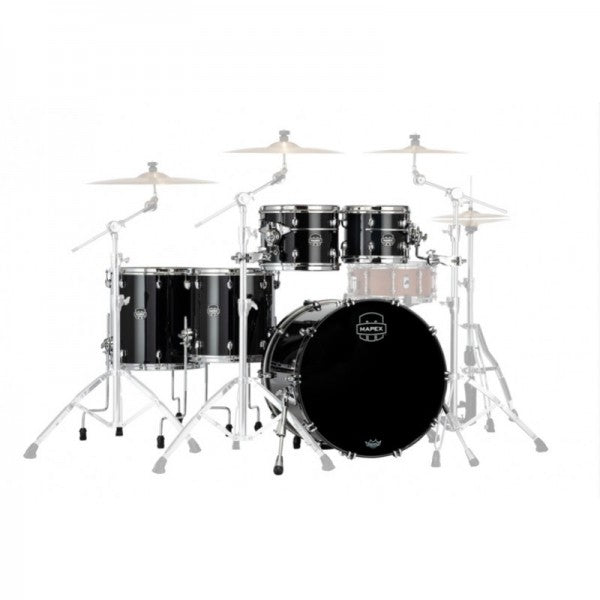 Mapex it Se628xmpb saturn evolution maple workhorse 5 pezzi piano black