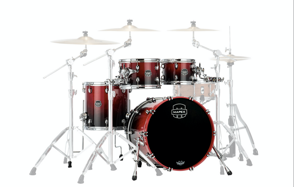 Mapex it Sr504xrq saturn new fusion 4 pezzi scarlet fade