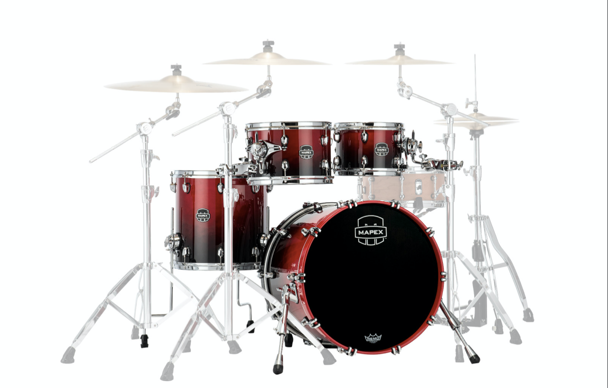 Mapex it Sr504xrq saturn new fusion 4 pezzi scarlet fade