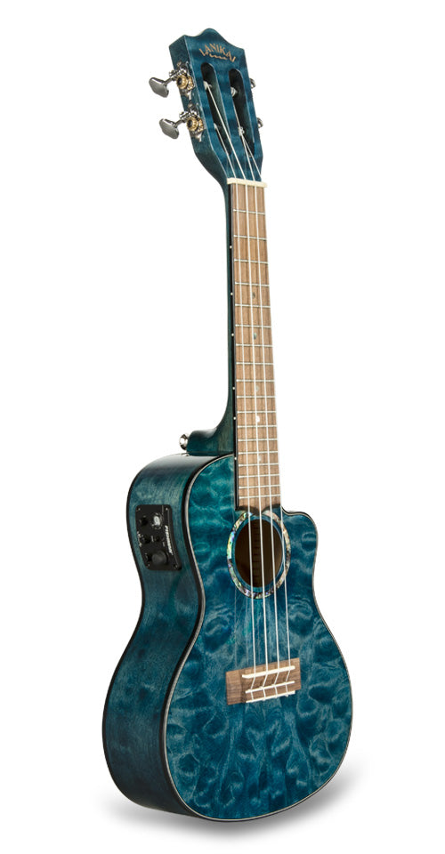 Lanikai QM-BLCEC - quilted maple concert ukulele