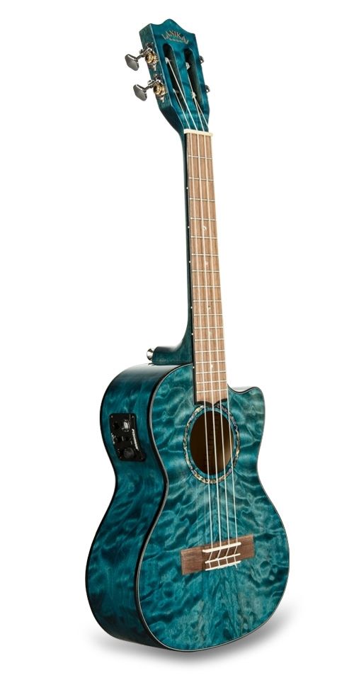 Lanikai it Qm-blcet - ukulele tenore quilted maple