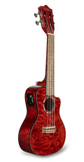 Lanikai it Qm-rdcec - ukulele concert quilted maple
