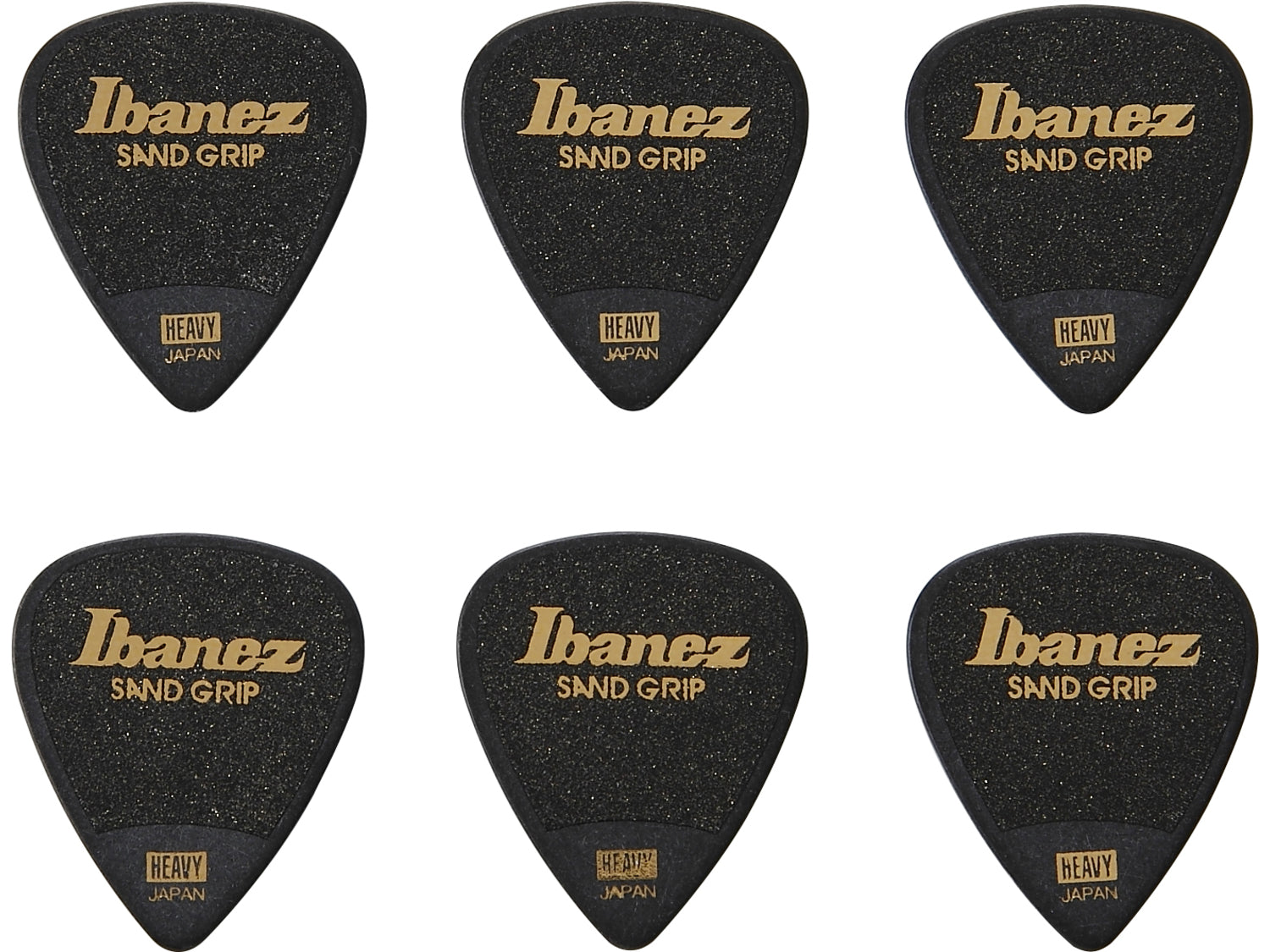 Ibanez Set 6 Plettri 1 Mm Sand Grip Black