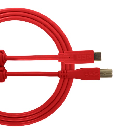 Udg gear U96001rd - ultimate audio cable usb 2.0 c-b red straight 1,5m