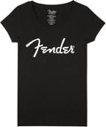 Fender T-Shirt Spaghetti Logo Donna Black Large