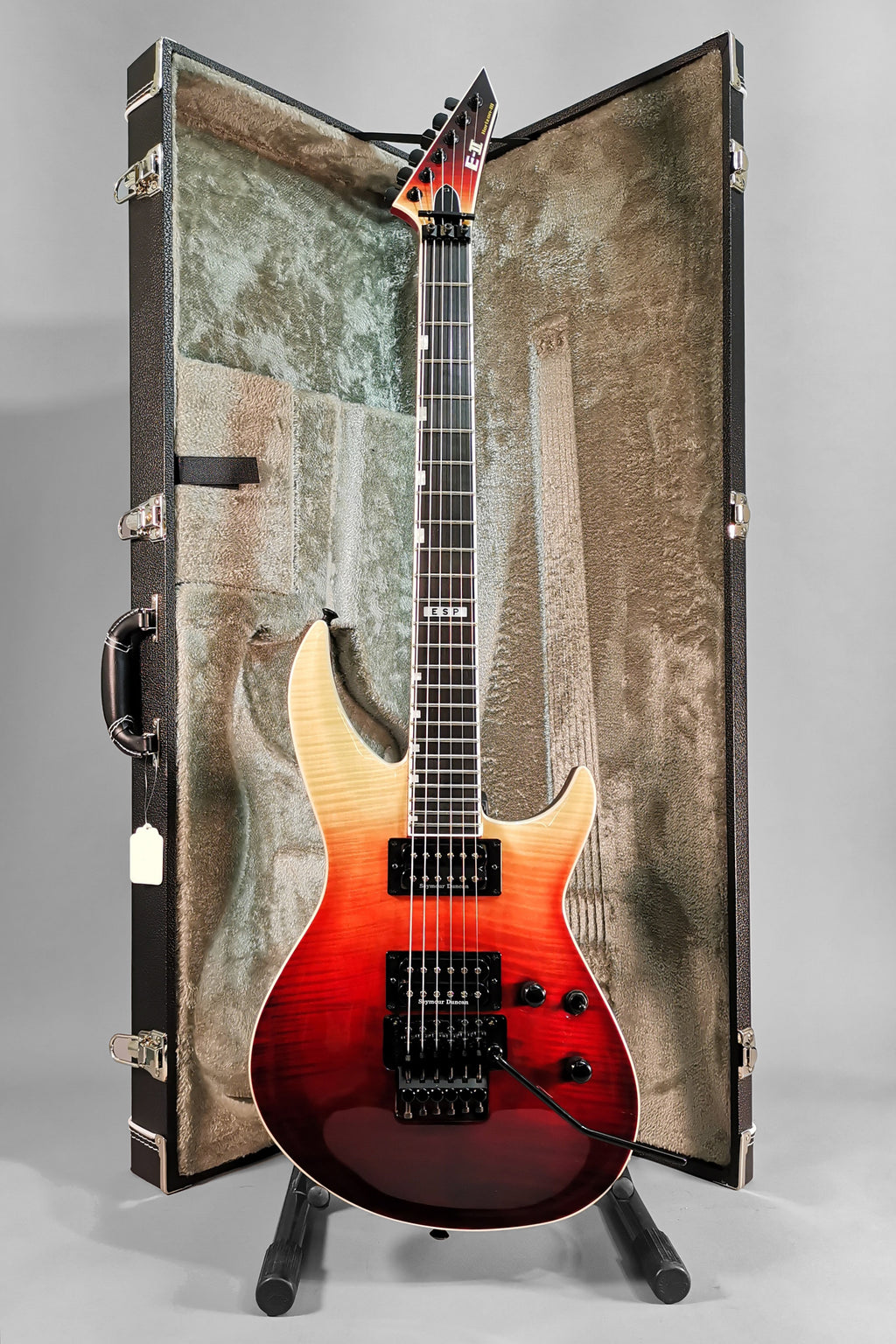 ESP E-II Horizon III Floyd Rose Black Cherry Fade with Case