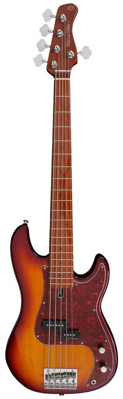 Marcus miller P5 alder-5 (2nd gen) ts tobacco sunburst
