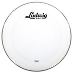 Ludwig Risonante Powerstroke3 Smooth White 22' with Cursive Logo