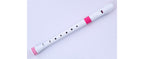 Nuvo italia Soprano recorder-diteggiatura tedesca (bianco/rosa)