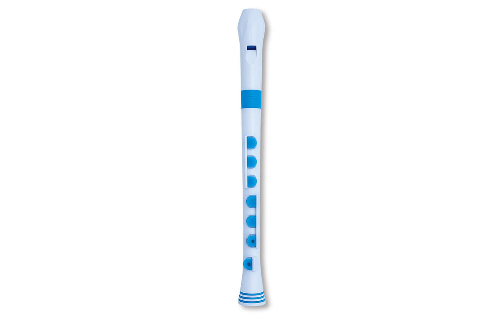 Nuvo italia Recorder+ -diteggiatura tedesca (bianco/blu)