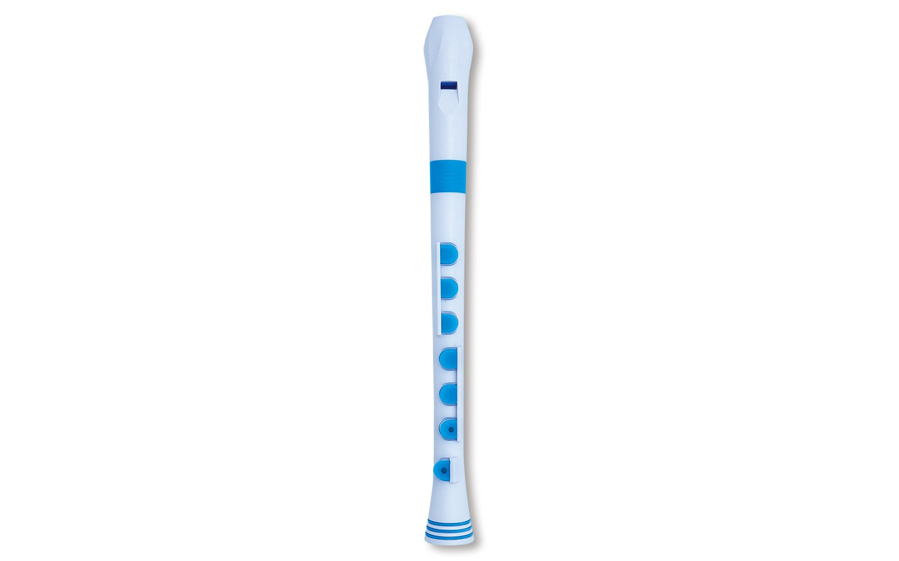 Nuvo italia Recorder+ -diteggiatura tedesca (bianco/blu)