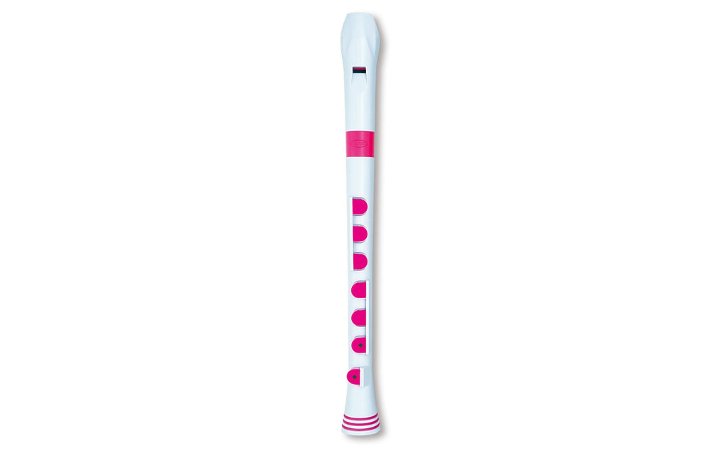 Nuvo italia Recorder+ -diteggiatura barocca (bianco/rosa)
